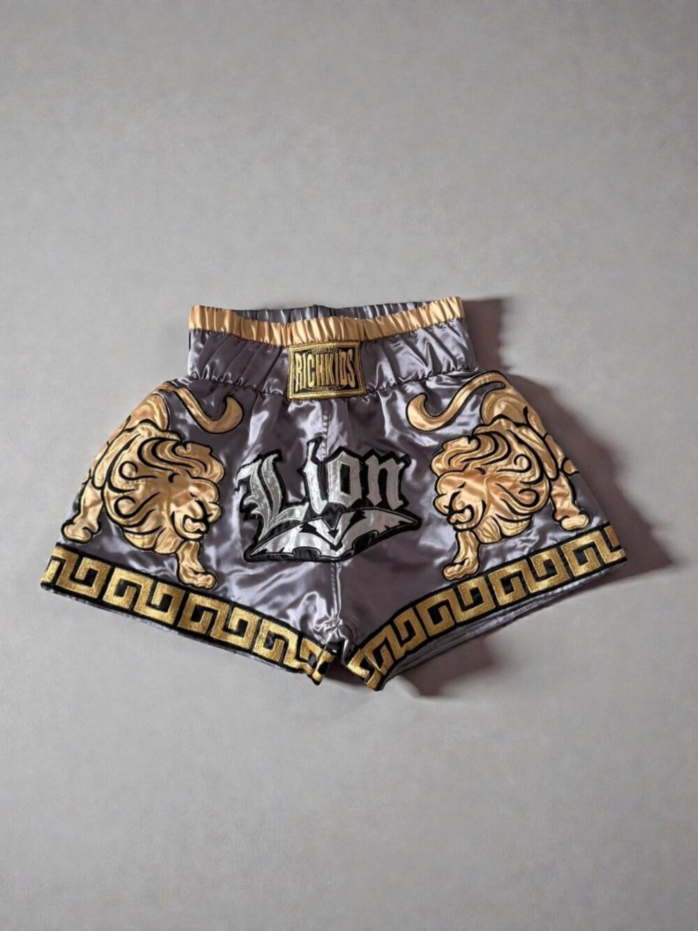 RICH KIDS Women’s Muay Thai Boxing Style Lion Shorts Size Small